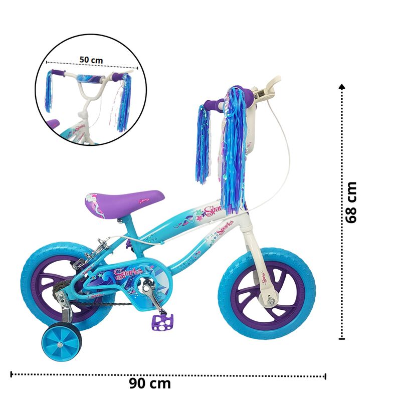 Bicicleta Rodada 12 Unibike Spark Con Ruedas De... image number null