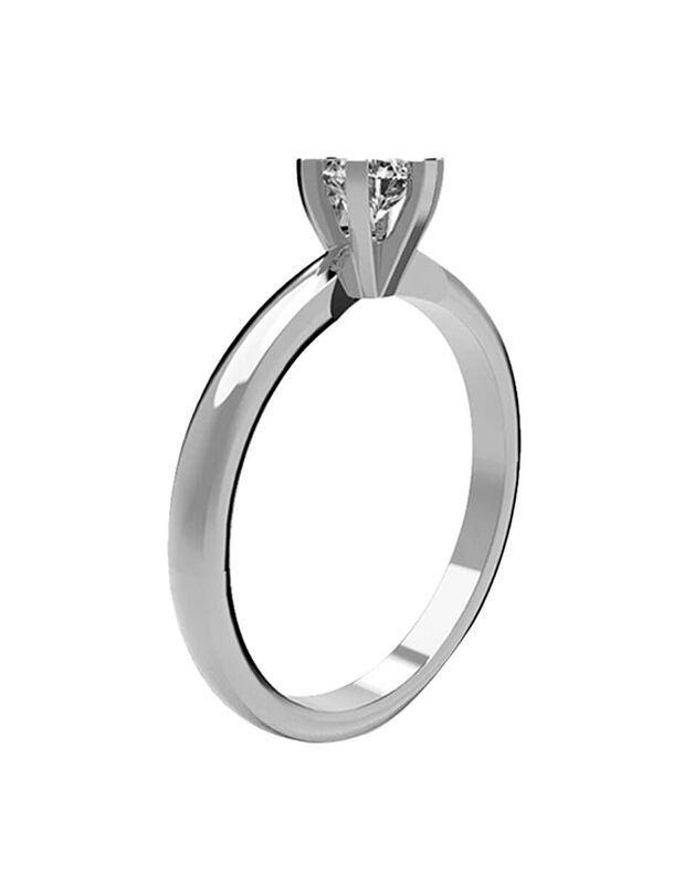 Anillo de Compromiso de 14K con Diamante de Lab... image number null