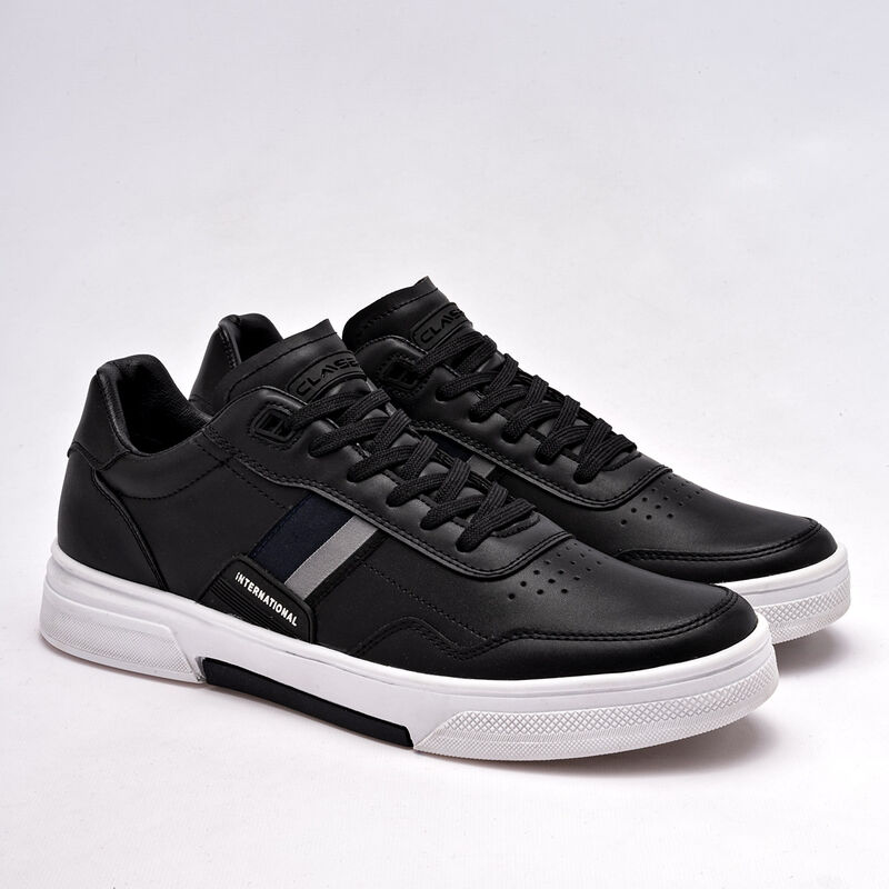 Clasben Tenis urbano para hombre negro gris image number null