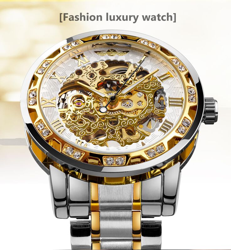 Reloj Forsining Retro Steampunk Skeleton Automa... image number null