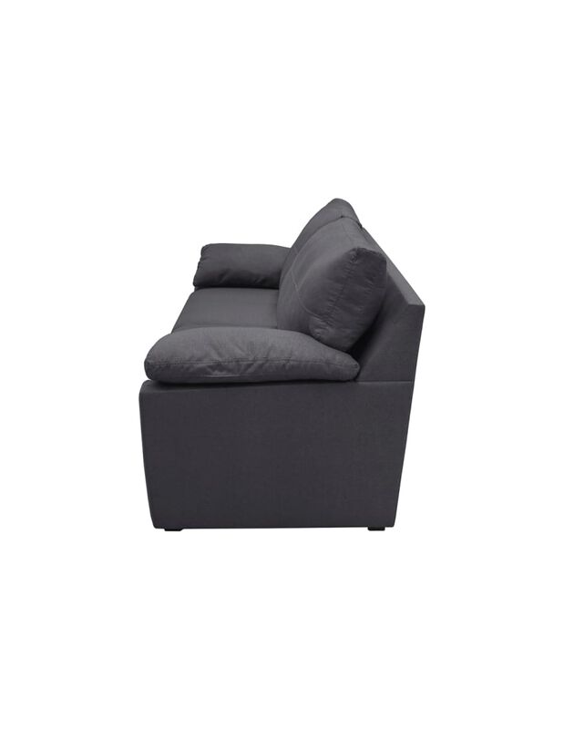 Sofá Love Seat Sefora Tapizado Linato Color Gri... image number null
