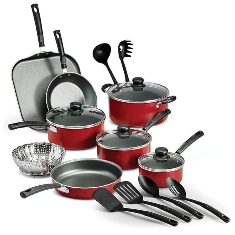 Bater&iacute;a De Cocina Primaware 18 Piezas Rojo 8011... image number null