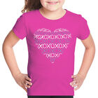 Camiseta Word Art Para Ni&ntilde;a - Coraz&oacute;n XOXO - Rosa