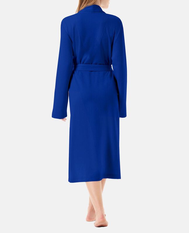 Bata Smoking con Vivo Azul image number null