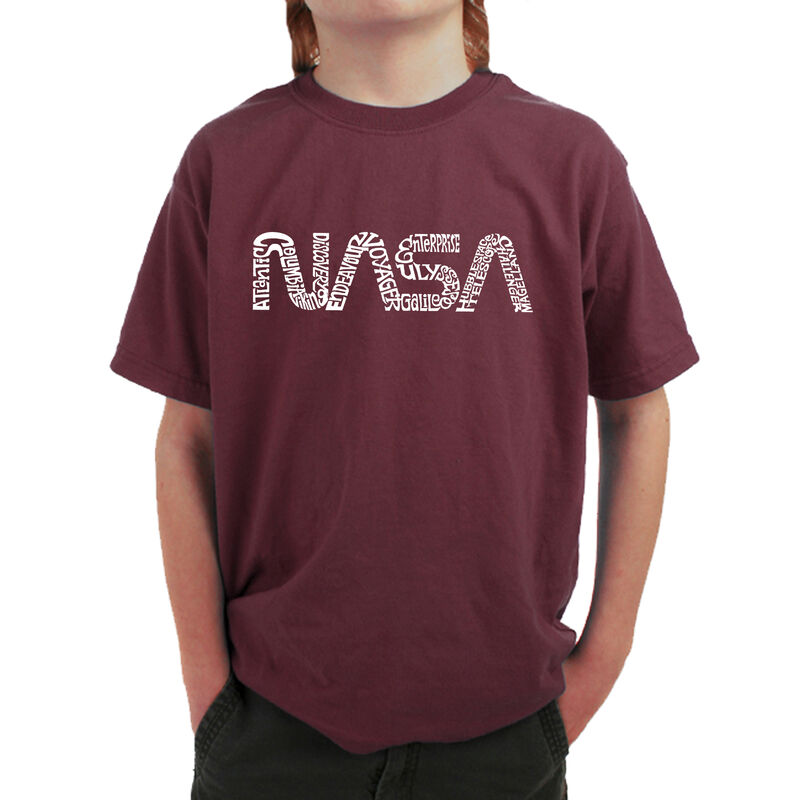 Camiseta Word Art Para Ni&ntilde;o - Gusano NASA - Gra... image number null