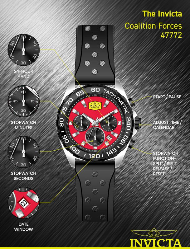 Reloj Invicta Racing 43 Mm De Acero Inoxidable ... image number null