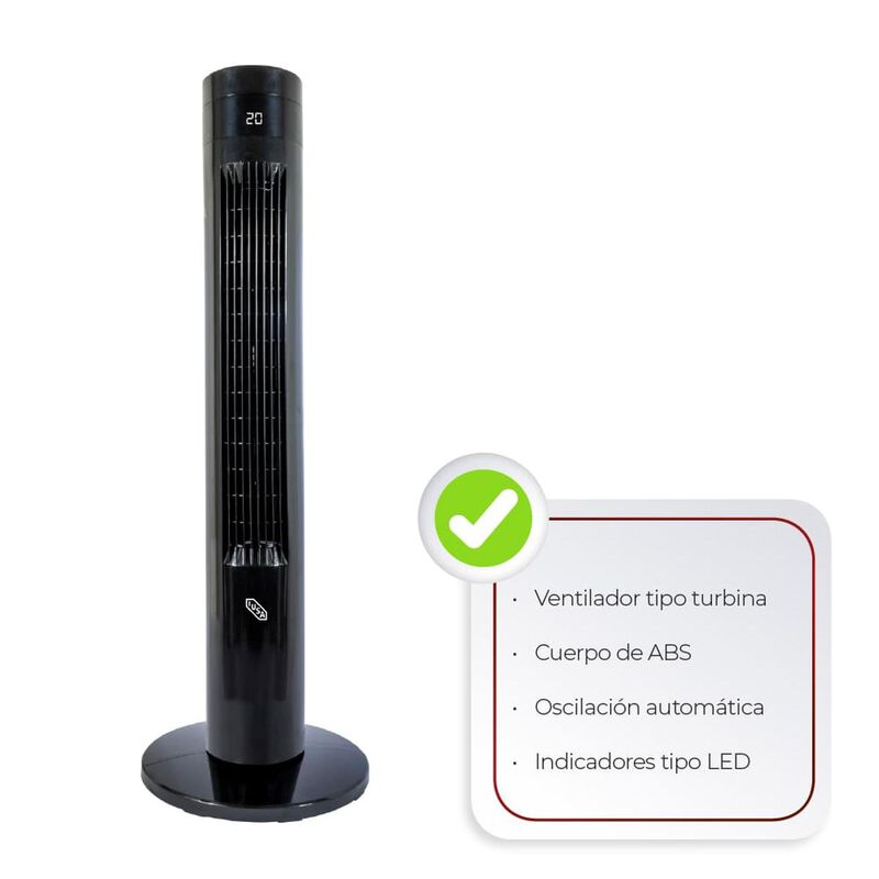 Ventilador De Torre 36", Digital, Con Control R... image number null