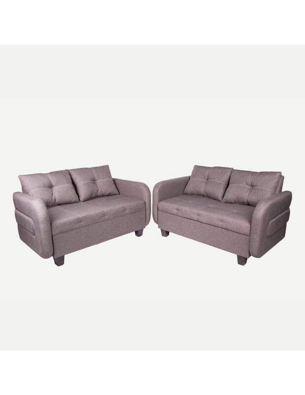 Set Sala 2  piezas Love Seat Sevilla gris image number null