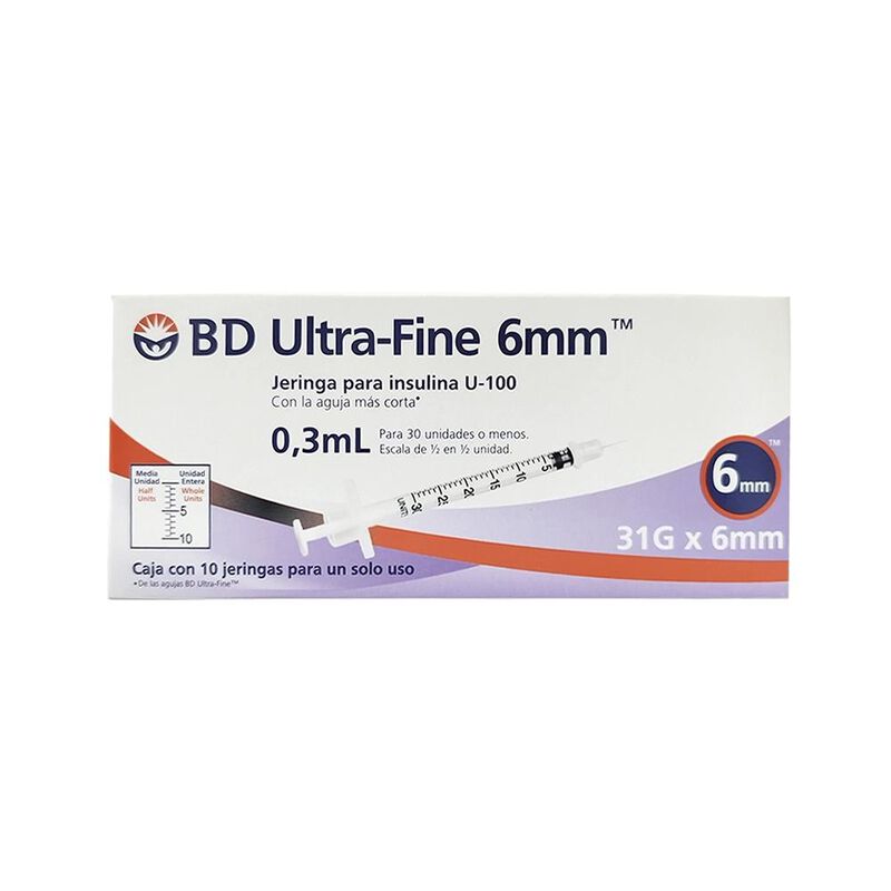 Jeringa Deschable Para Insulina Bd Ultra Fine 0... image number null