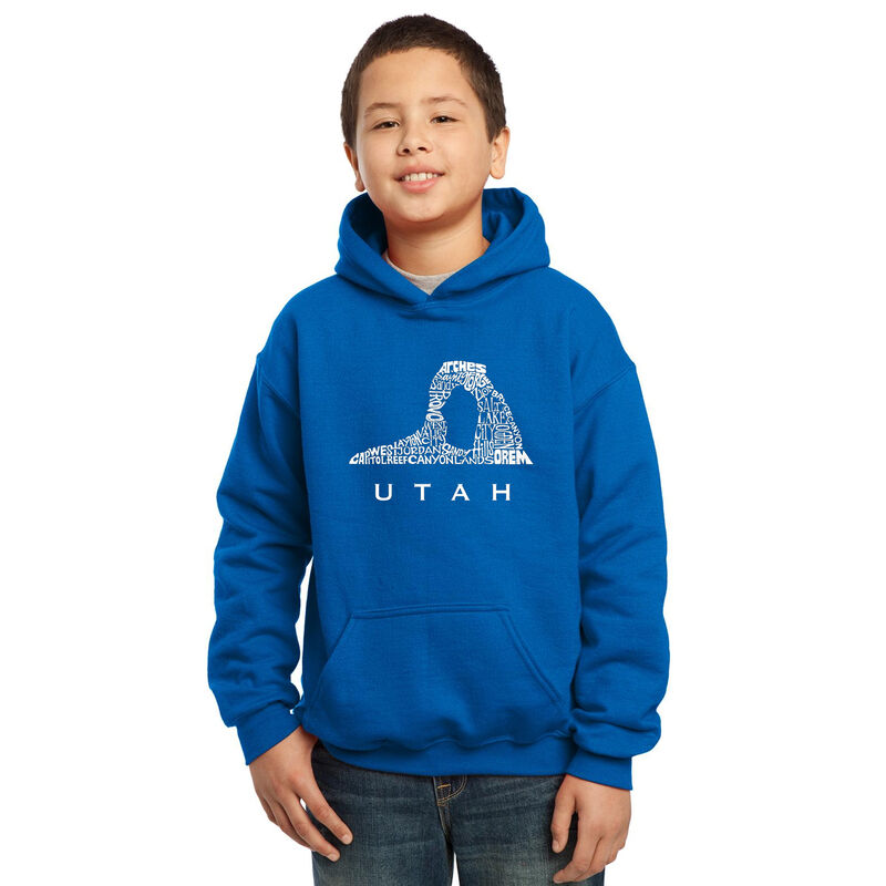 Sudadera Con Capucha Word Art Para Ni&ntilde;o - Utah ... image number null