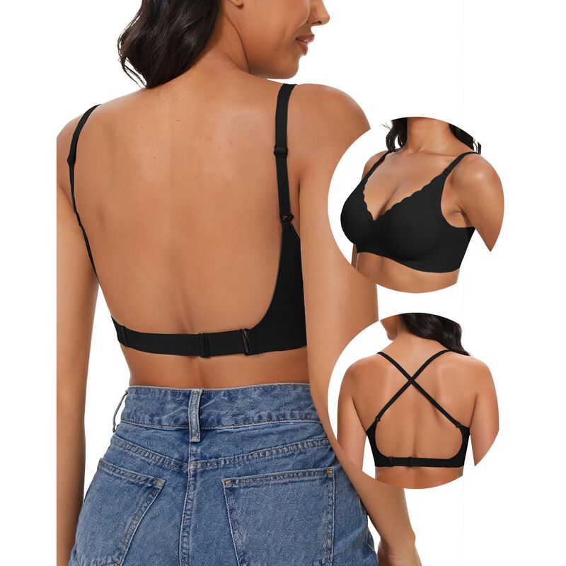 Bralette Boufor Espalda Baja Negro Talla M image number null