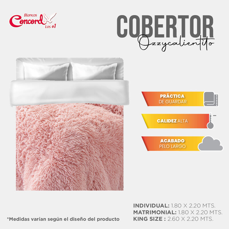 COBERTOR OZZY DOLLY V2 BEIGE KS/XL-QS image number null