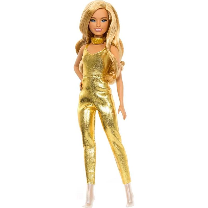 Barbie Fashionista Mu&ntilde;eca Look Dorado #222, 65 ... image number null