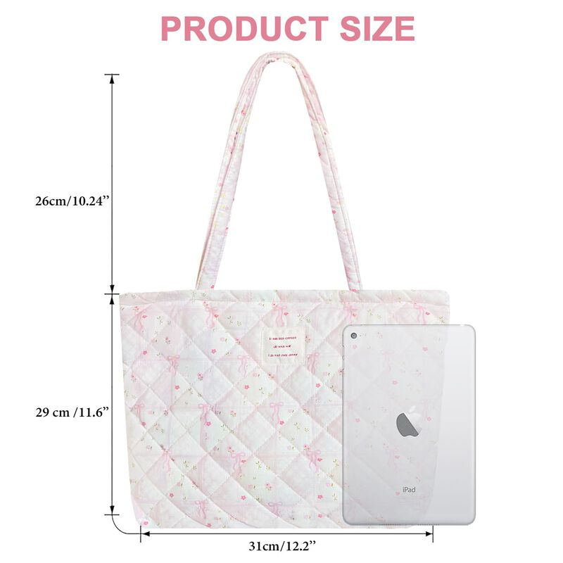 Bolso Tote Modacarry Peque&ntilde;o Acolchado Floral C... image number null