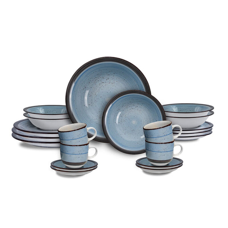 Vajilla Kaya para 4 Personas &ndash; Cer&aacute;mica Azul 16... image number null