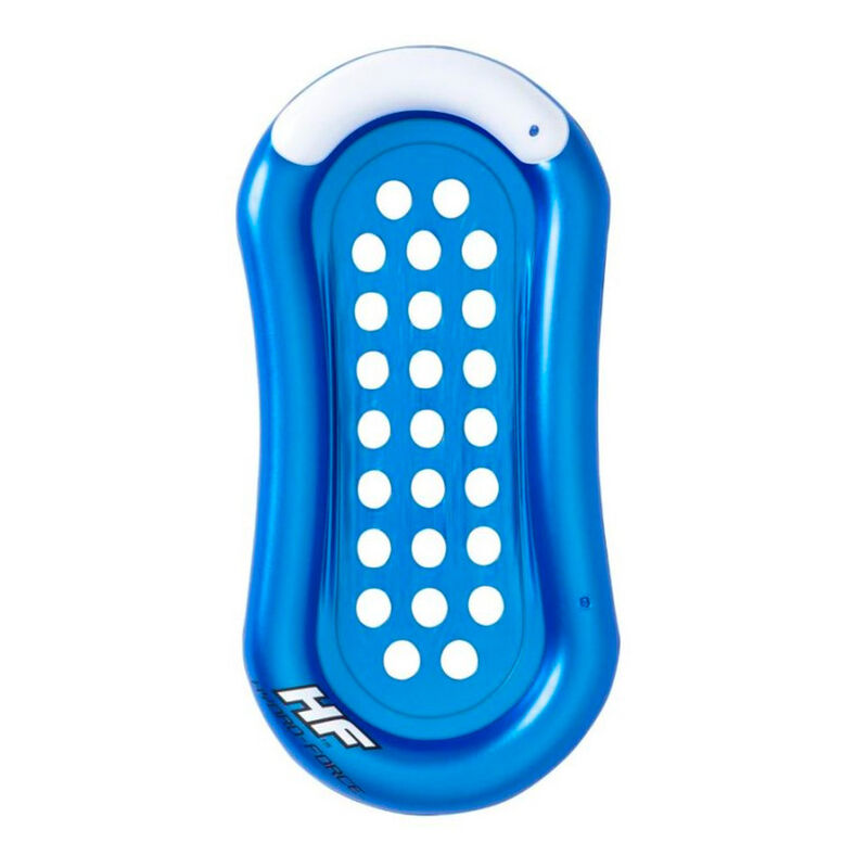 Cama Inflable Adulto 1.60m x 86cm Azul con Blan... image number null