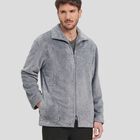 Bata con Cremallera a Rayas Gris