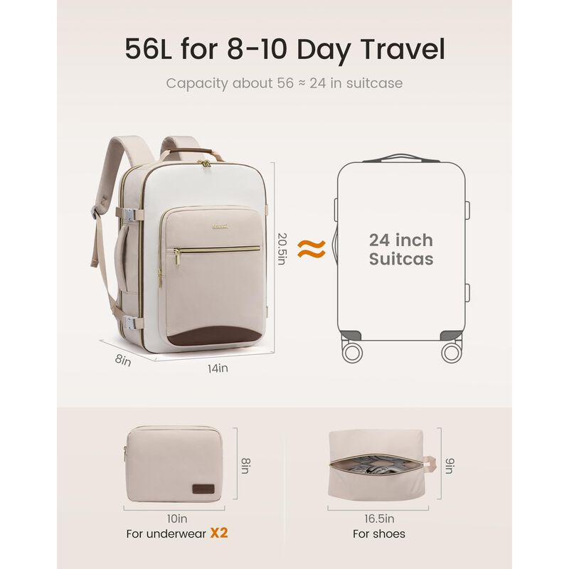 Mochila Lovevook 56L Impermeable para Laptop de... image number null