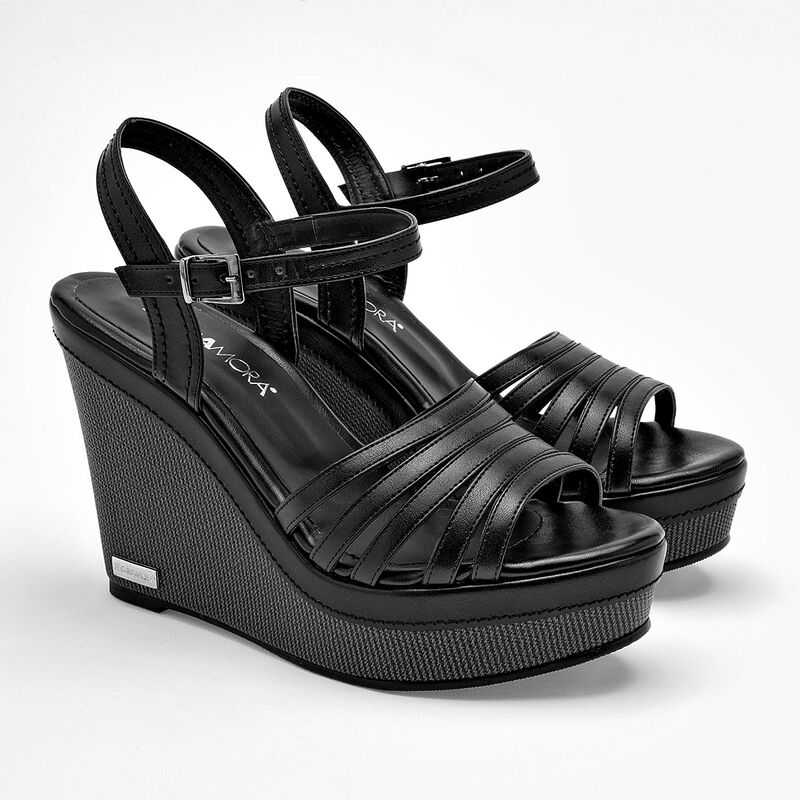 Moramora Sandalia Para Mujer Negro Cod 132553-e image number null
