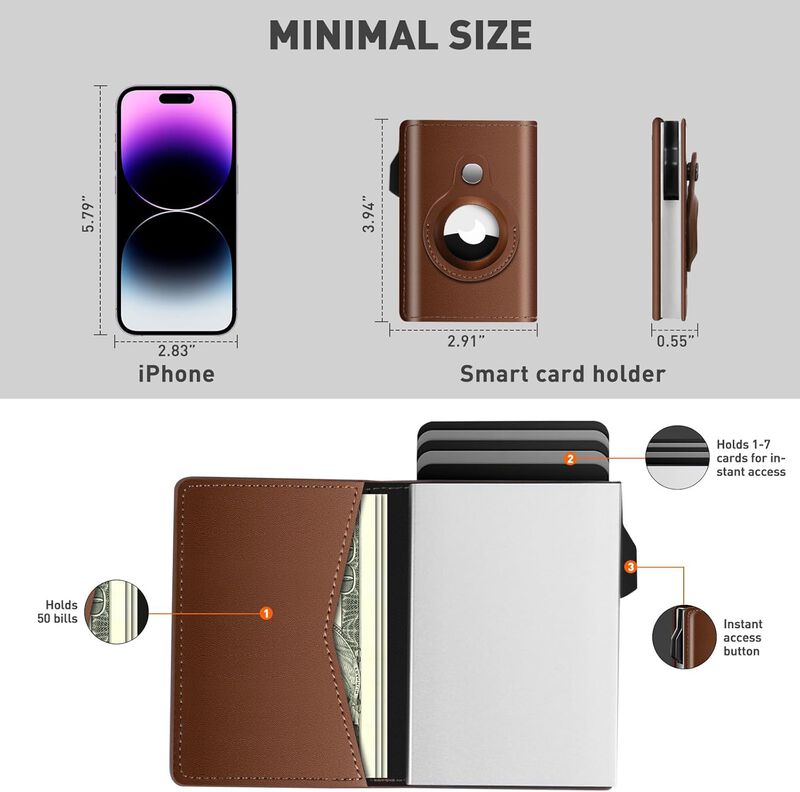 Billetera Fletute Desplegable Con Bloqueo Rfid,... image number null