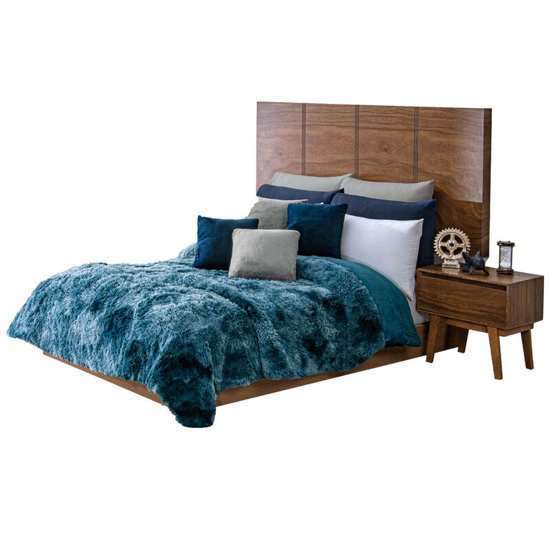 COBERTOR SHAGGY PACHICALIENTITO AZUL KS/XL-QS image number null