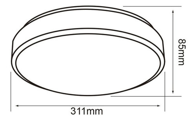 Lampara Plafon Led 16w Sobreponer En Techo Fc-l... image number null