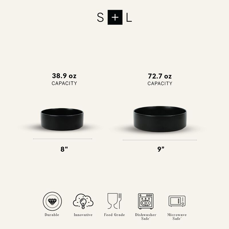 Juego De 2 Tazones Para Servir Stone Lain 20 cm... image number null