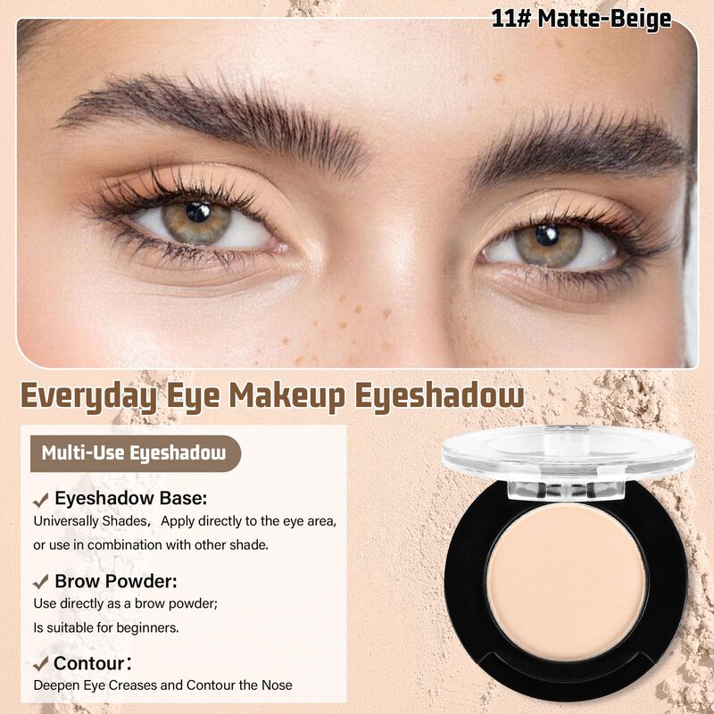 Sombra De Ojos Anwuozu Beige Mate 11# Sin Talco image number null