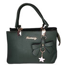 Bolso Duffel Liso Verde Oscuro con Mo&ntilde;o