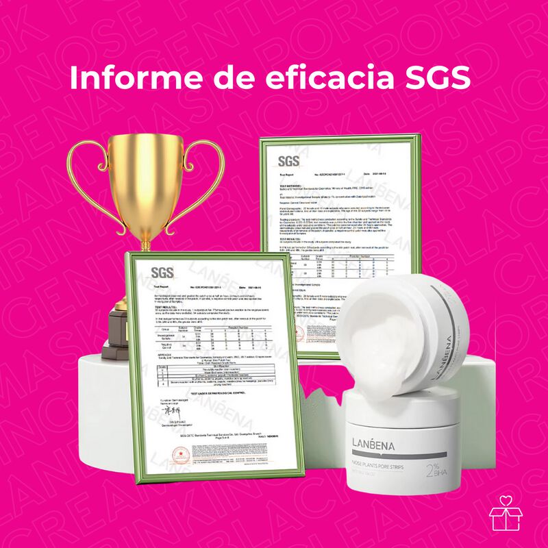 D&uacute;o de Cremas Faciales Lanbena con 60 Tiras par... image number null