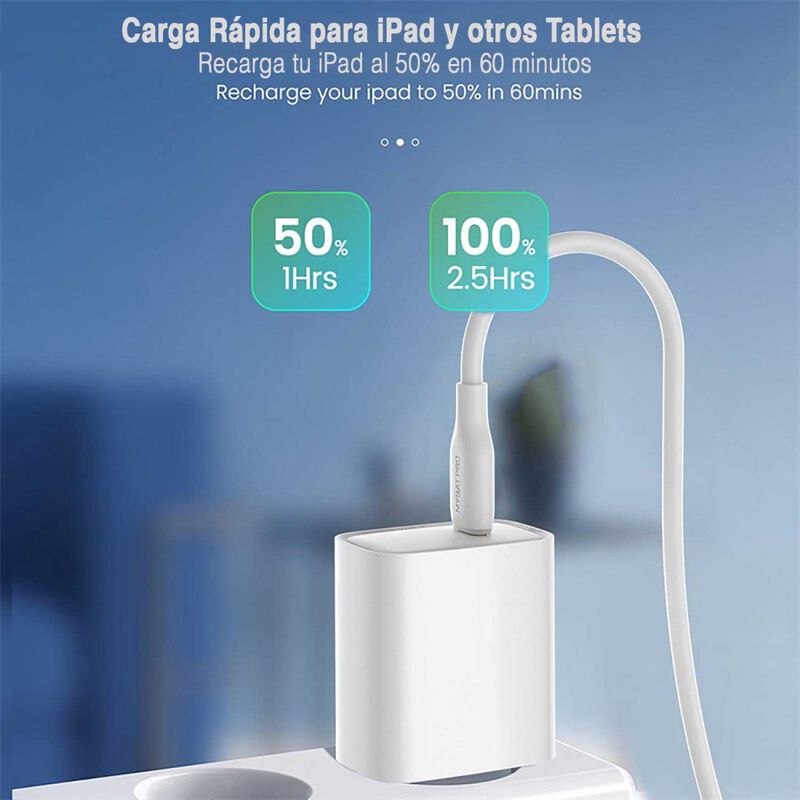Cargador AC FDN USB-C 20W Universal Blanco image number null