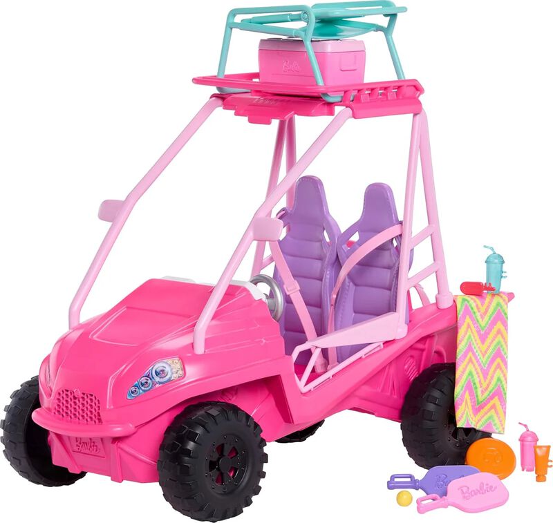 BARBIE DETECTIVES EN LA PLAYA VEH&Iacute;CULO BUGGY DE... image number null