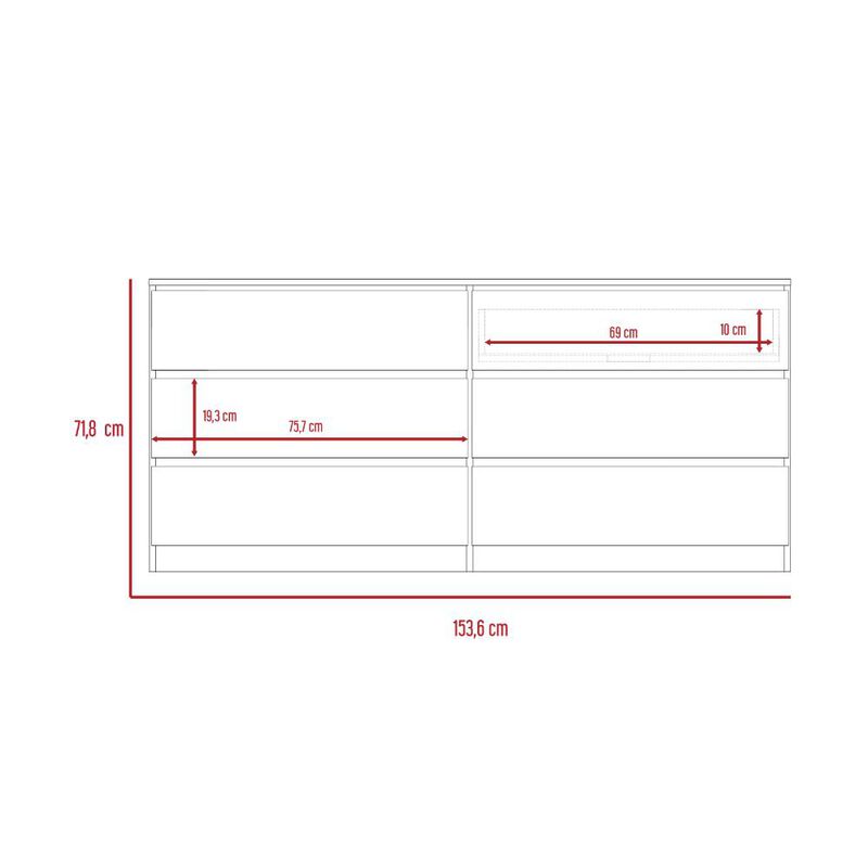 Organizador Azucena Blanco Virtual Muebles image number null