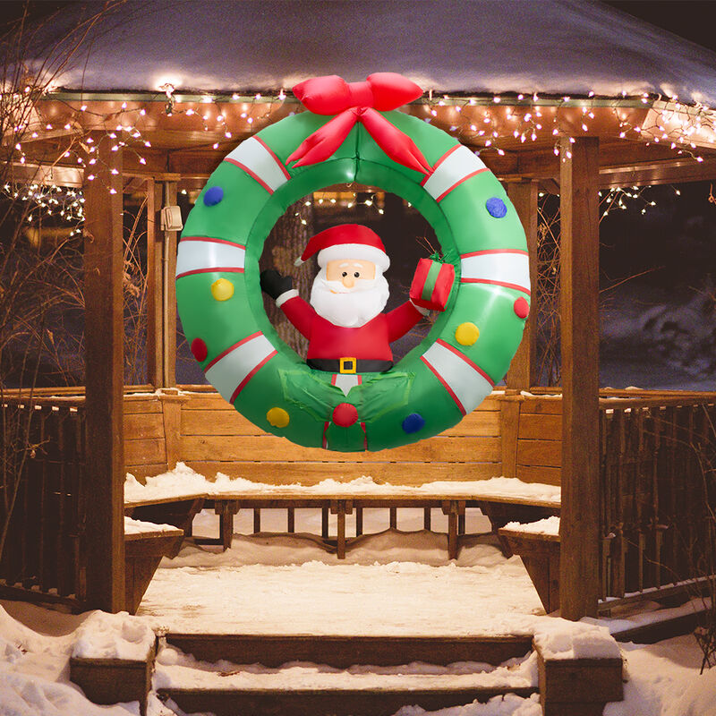 Inflable Corona con Santa Claus de 1.20 M, deco... image number null