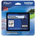 Cinta Adhesiva Brother Extra Strength 24 Mm X 8 M Negra Sobre Transparente