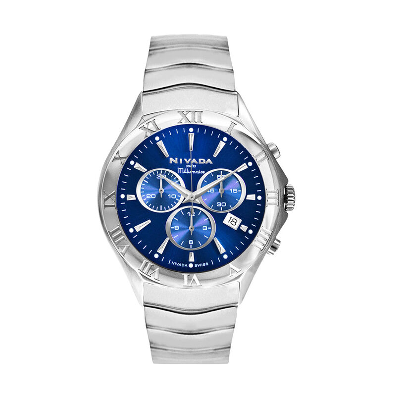 Reloj Nivada Millionaire Caballero Acero Azul R... image number null
