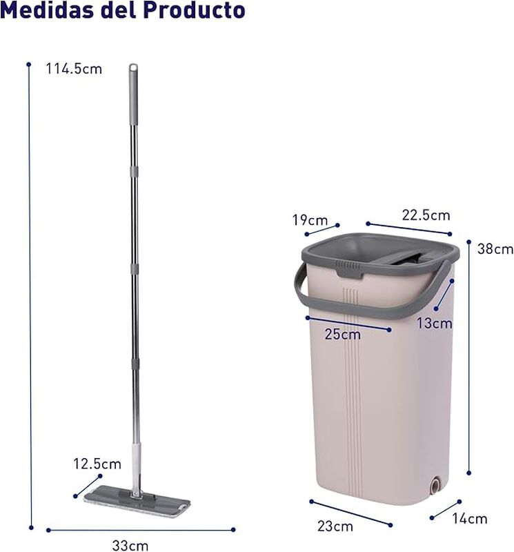 Trapeador con Exprimidor y Cubeta con Bote Sepa... image number null