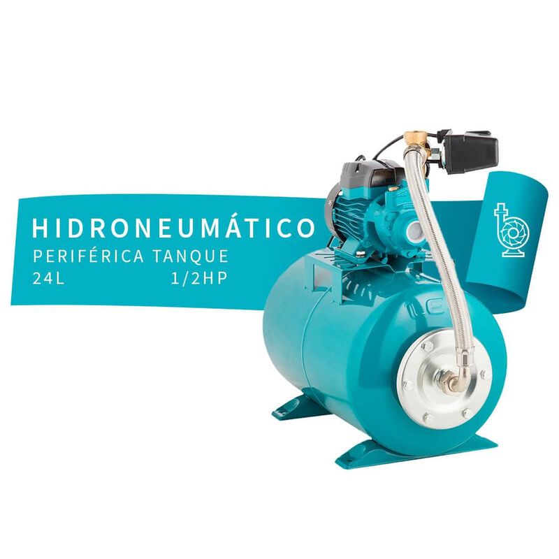 Hidroneum&aacute;tico Bomba Perif&eacute;rica &frac12; Hp Tanque De ... image number null