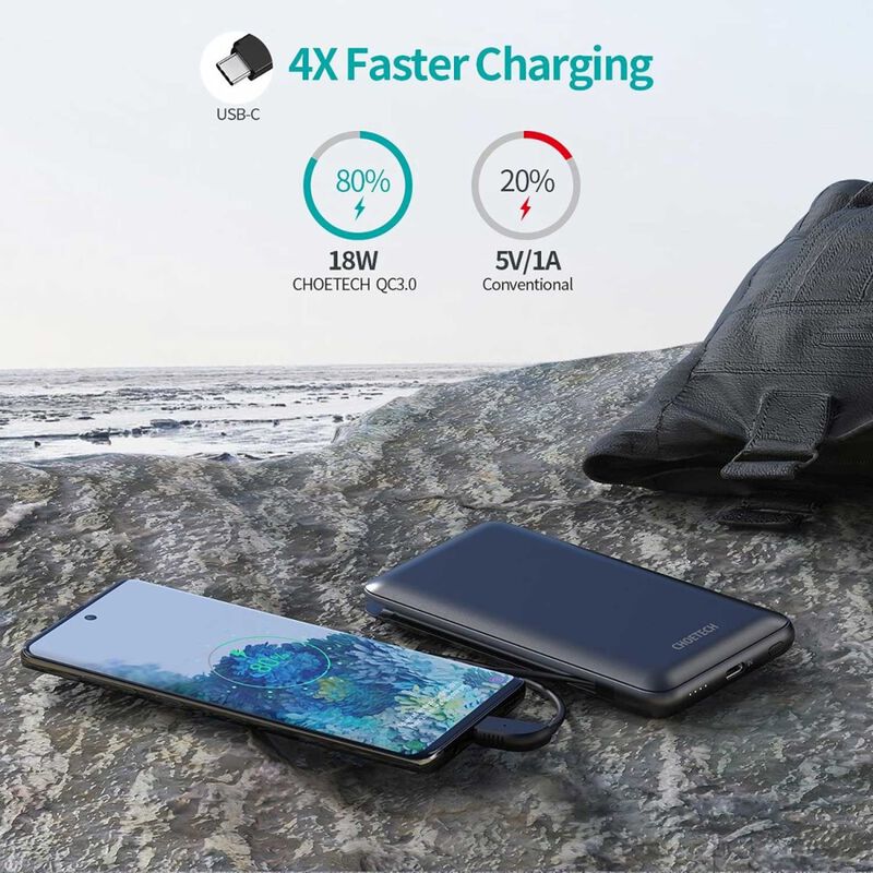 Bater&iacute;a Recargable Choetech Powerbank 10,000mah... image number null