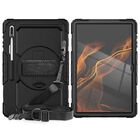 Funda TEKKU StrapB uso rudo para Samsung Tab S8 ULTRA de 14.6 Negra 2022 X900 X906B X906U X906N