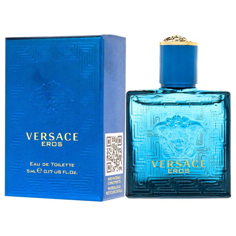 Perfume Versace Eros Edt Cologne De 5 Ml Para H... image number null
