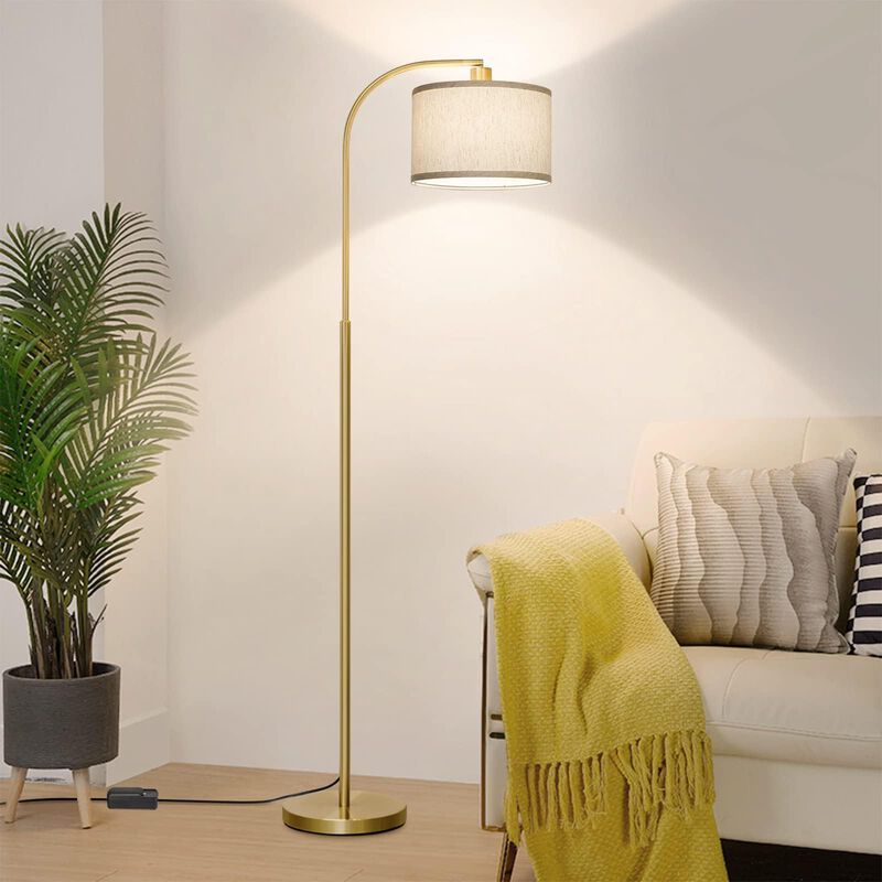 L&aacute;mpara Led De Pie Lamp Boncoo Con Pantalla De ... image number null