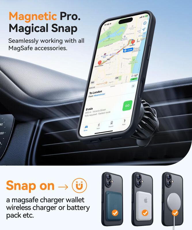 Funda Magn&eacute;tica Canshn Para Iphone 16 Plus - Ne... image number null