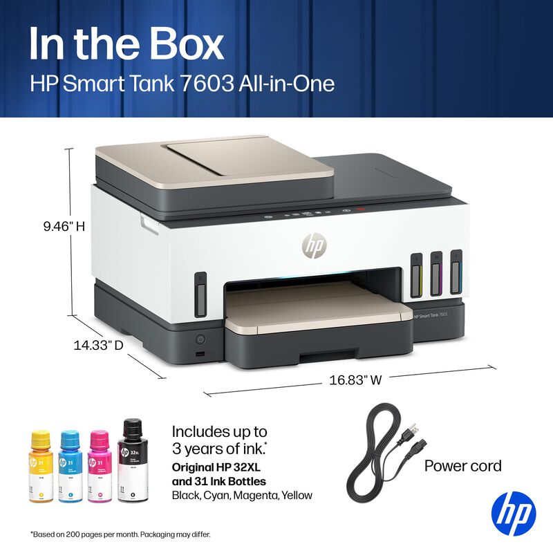 Impresora Hp Smart Tank 7603 Inal&aacute;mbrica Todo E... image number null
