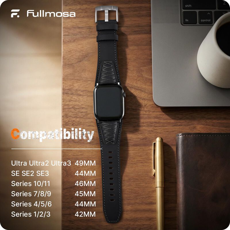 Correa Fullmosa de Cuero para Apple Watch 49/46... image number null