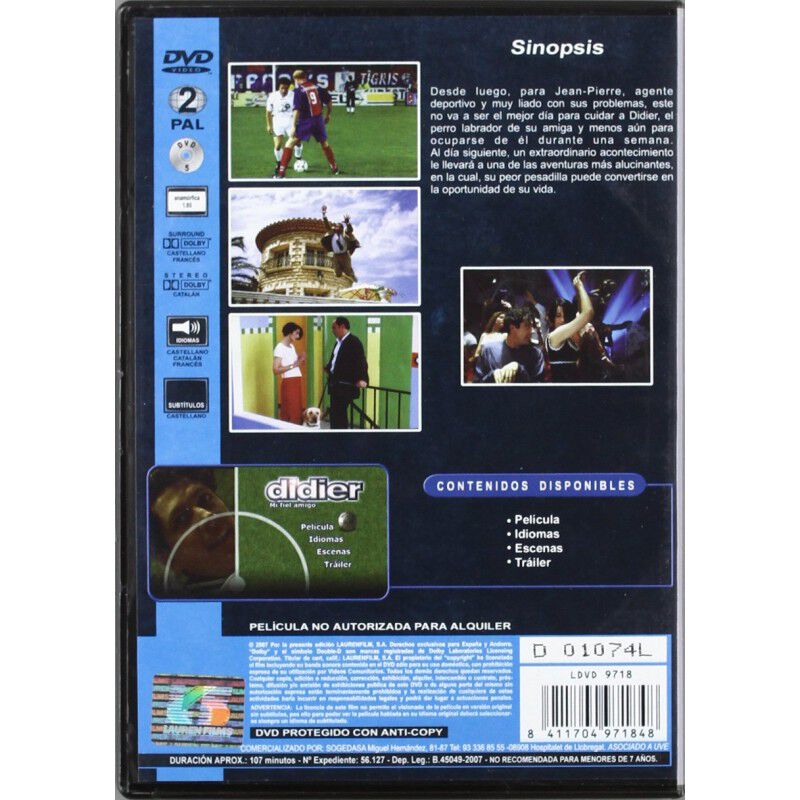 Didier, Mi Fiel Amigo (Didier) [DVD] image number null