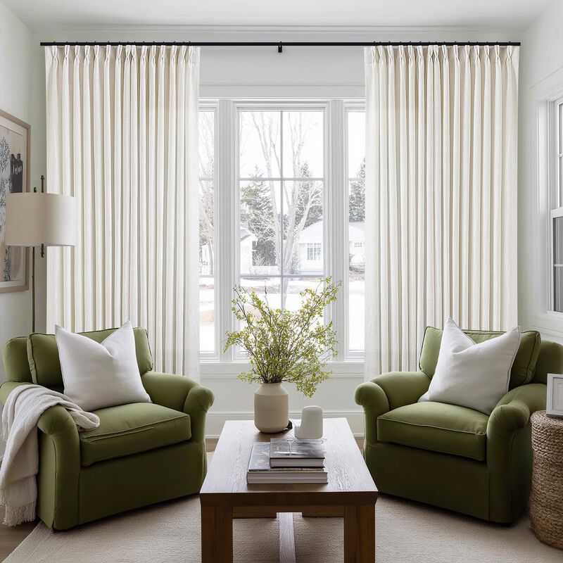 Cortinas Twodrapes 254x274 Cm Lino Con Pliegue ... image number null