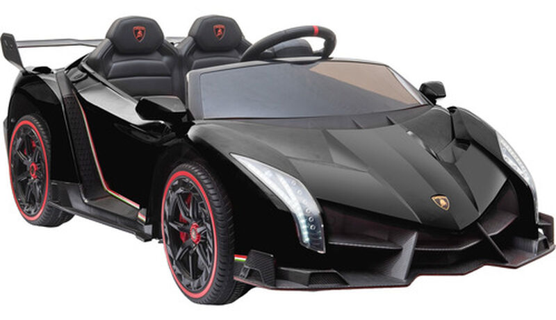 Carro Eléctrico Montable Lamborghini Negro Usb ... image number null