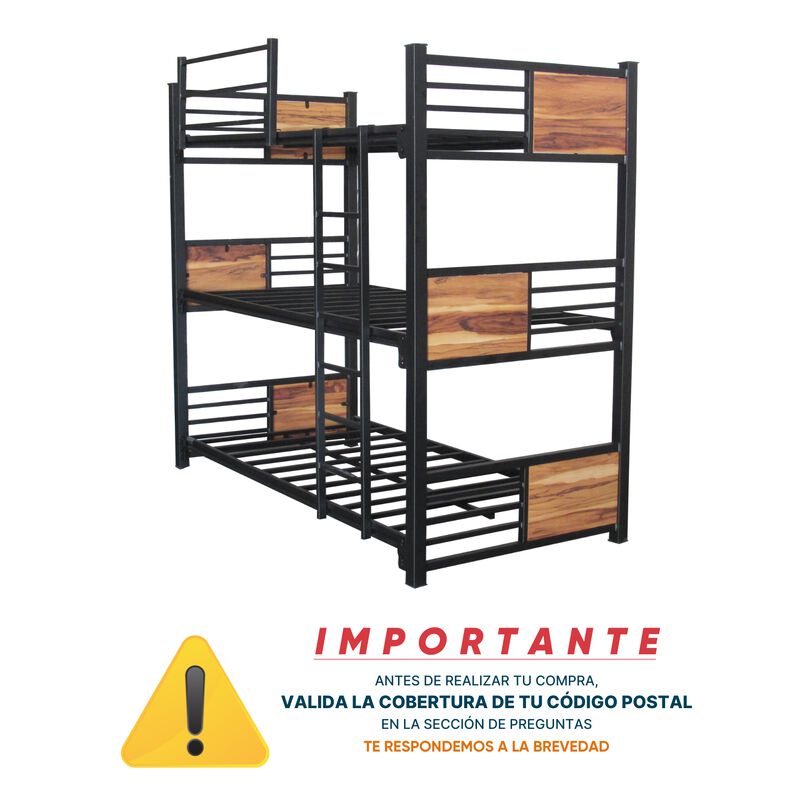 Litera Corso Triple Color Negro Parota Base Ind... image number null