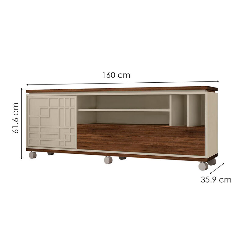 Mueble Tv Form Hasta 65 Pulgadas Havana Off Whi... image number null